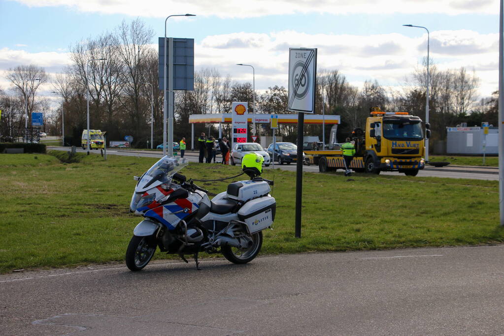 Schade na kop-staart aanrijding