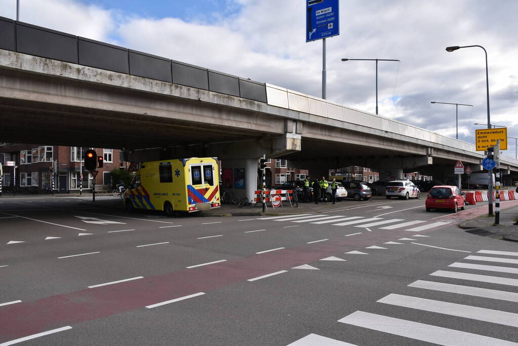 Fietser geschept door automobilist