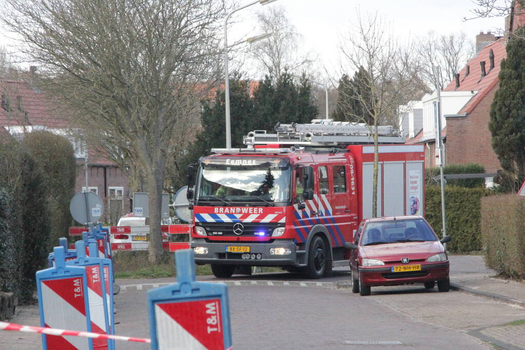 Gasleiding geraakt bij werkzaamheden