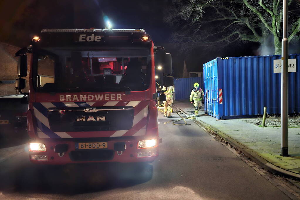 Auto verwoest door brand