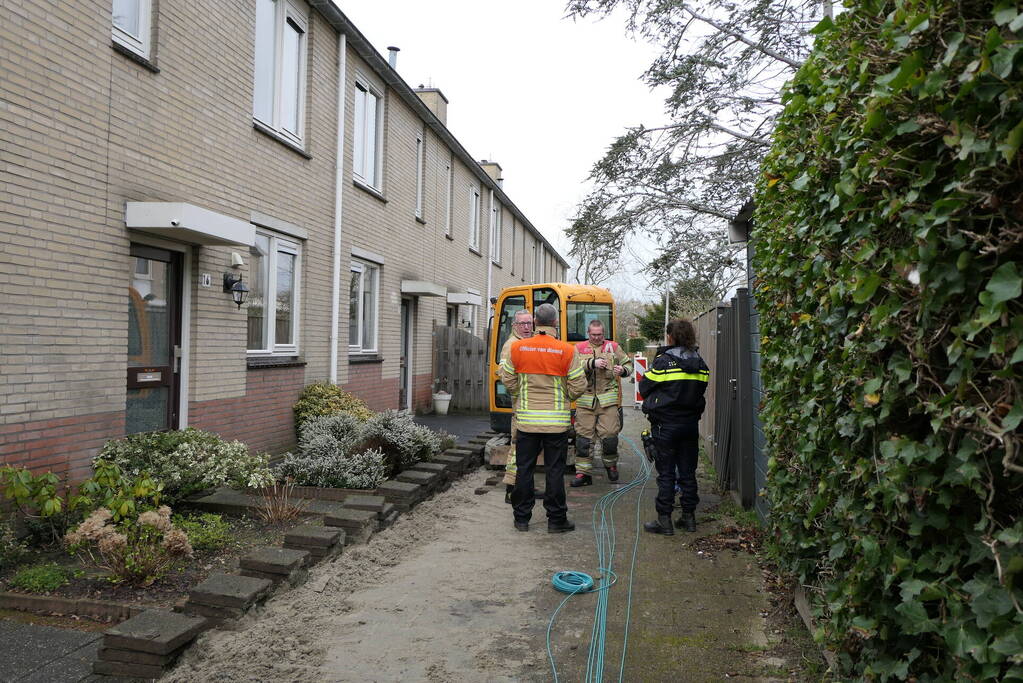 Gaslekkage door graafwerkzaamheden