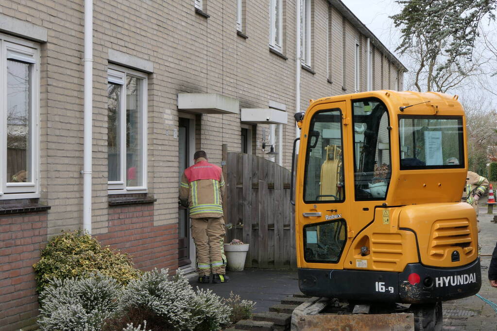 Gaslekkage door graafwerkzaamheden