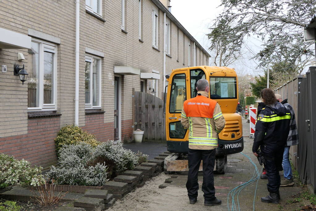 Gaslekkage door graafwerkzaamheden