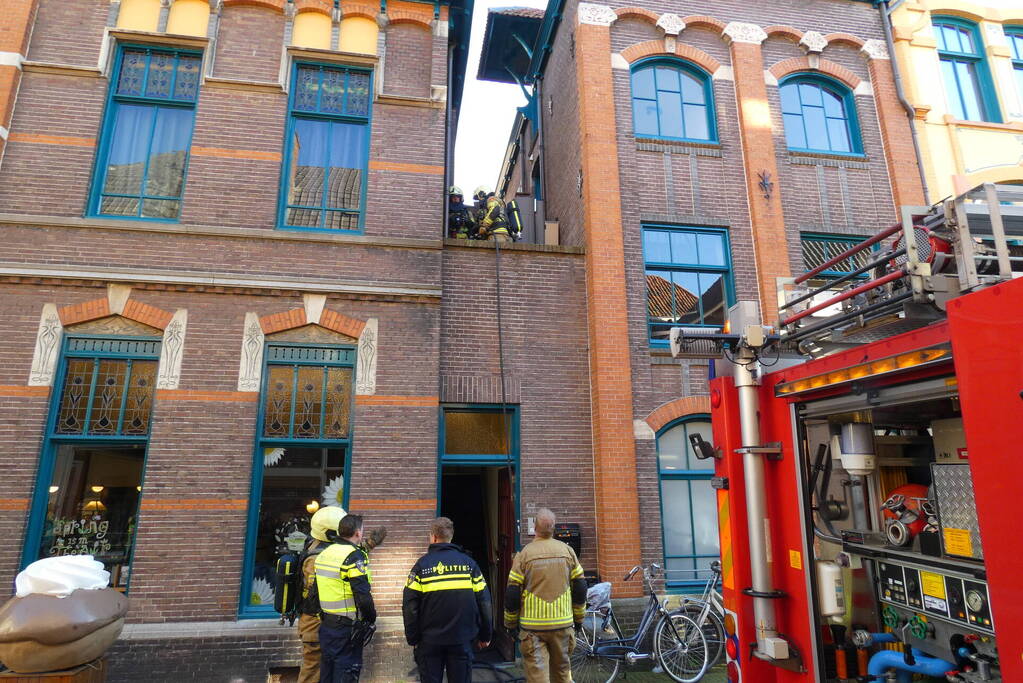 Binnenbrand in woning