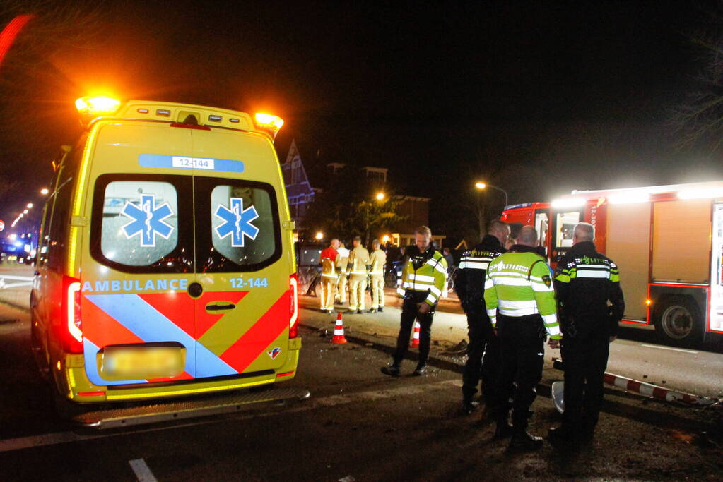 Persoon gewond na zwaar ongeval