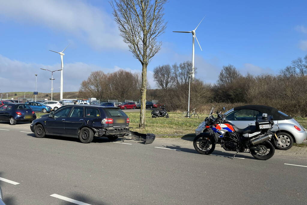 Motorrijder gewond bij botsing met auto