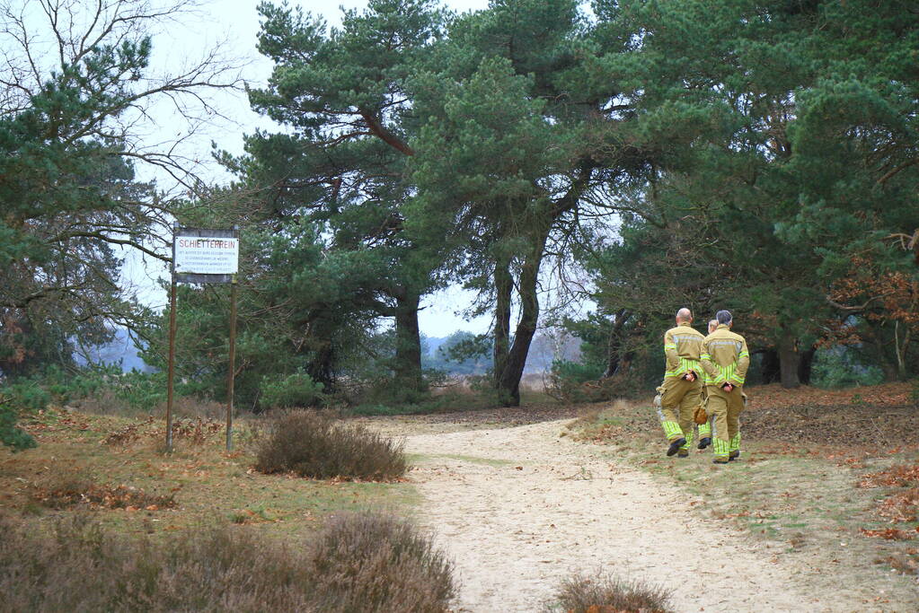 Brand in bosgebied snel geblust
