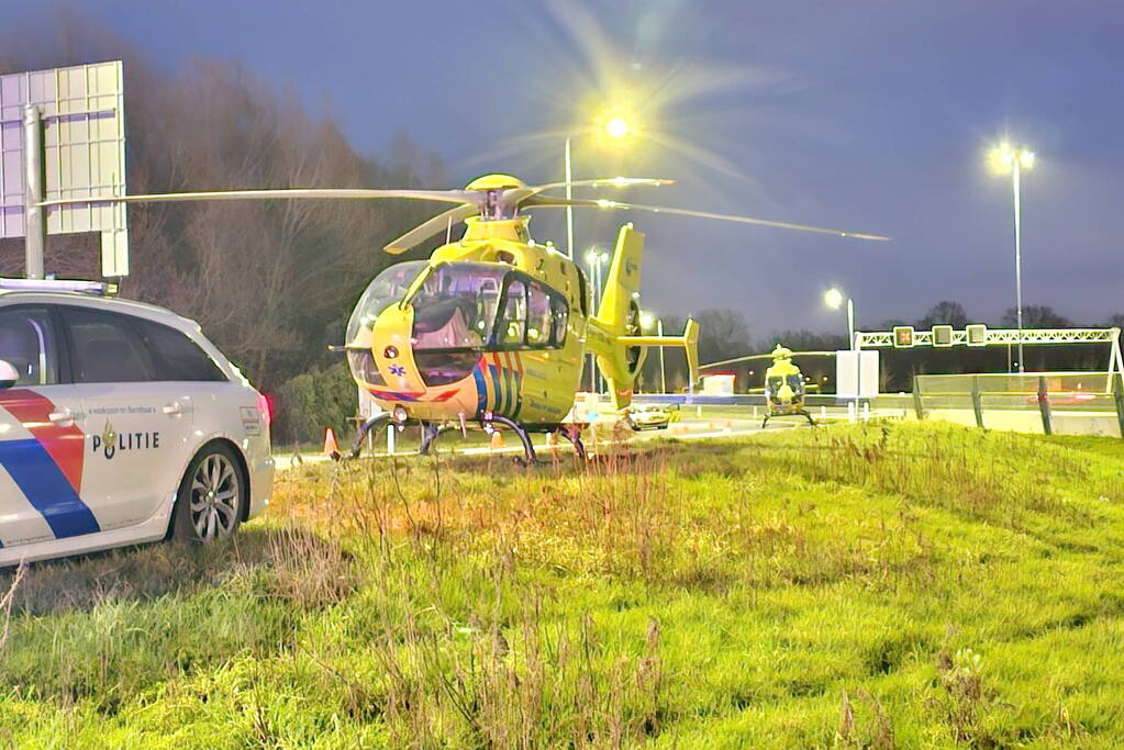 Twee traumahelikopters ingezet voor ernstig ongeval