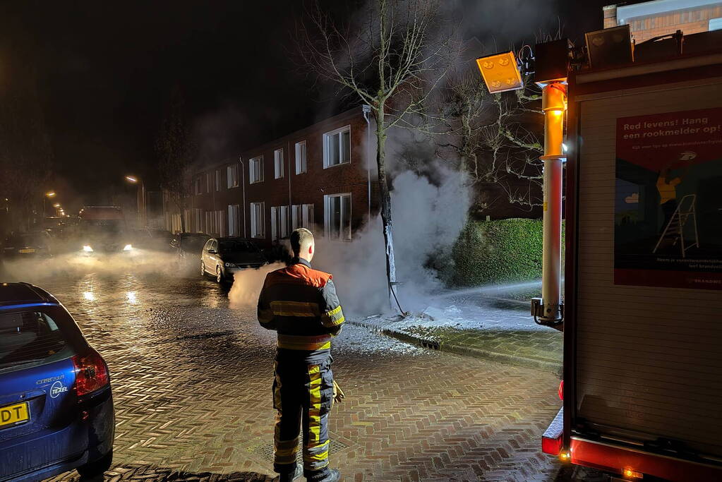 Brandweer blust hevige buitenbrand