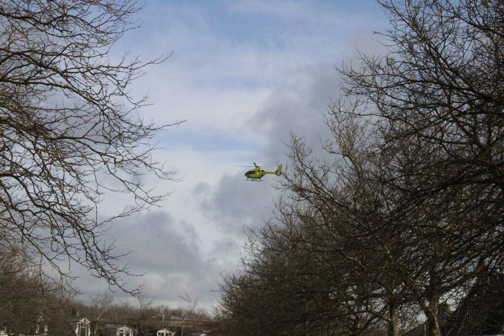 Traumahelikopter ingezet tijdens kerkdienst