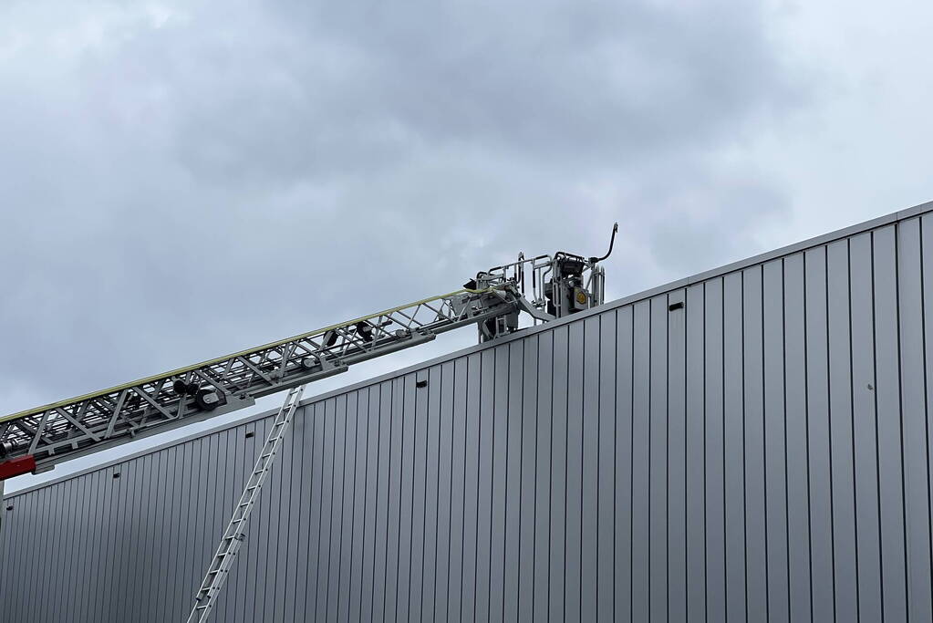 Vogelnest in lichtkoepel vliegt in brand