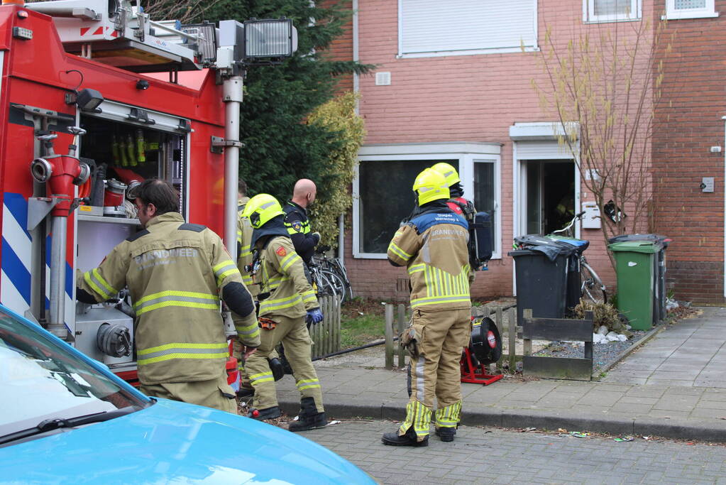 Gewonde bij brand in woning