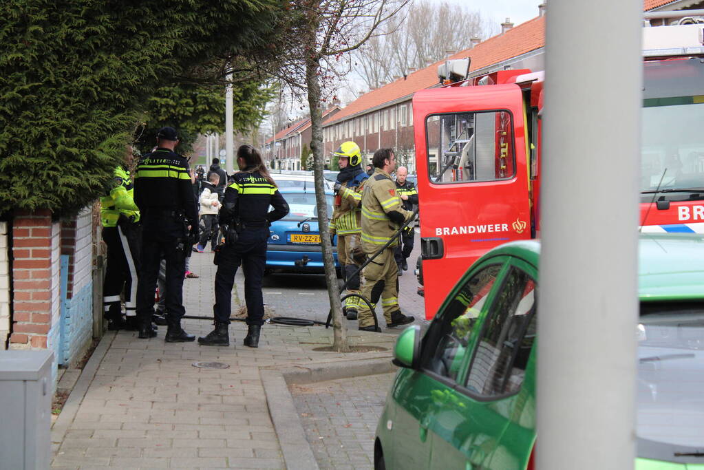 Gewonde bij brand in woning