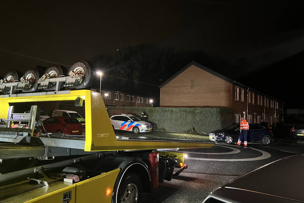 Aanrijding met politievoertuig