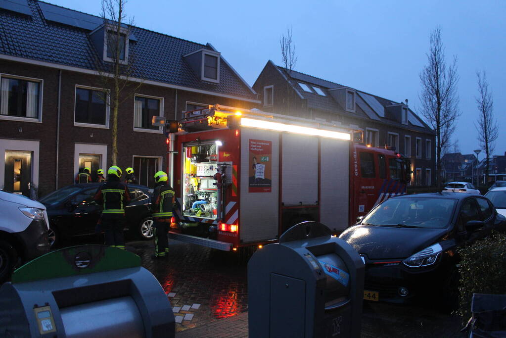 Brandweer ingezet voor gaslekkage bij woning