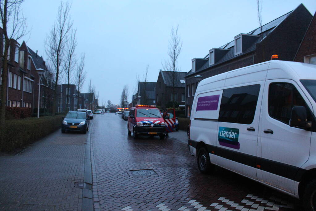 Brandweer ingezet voor gaslekkage bij woning