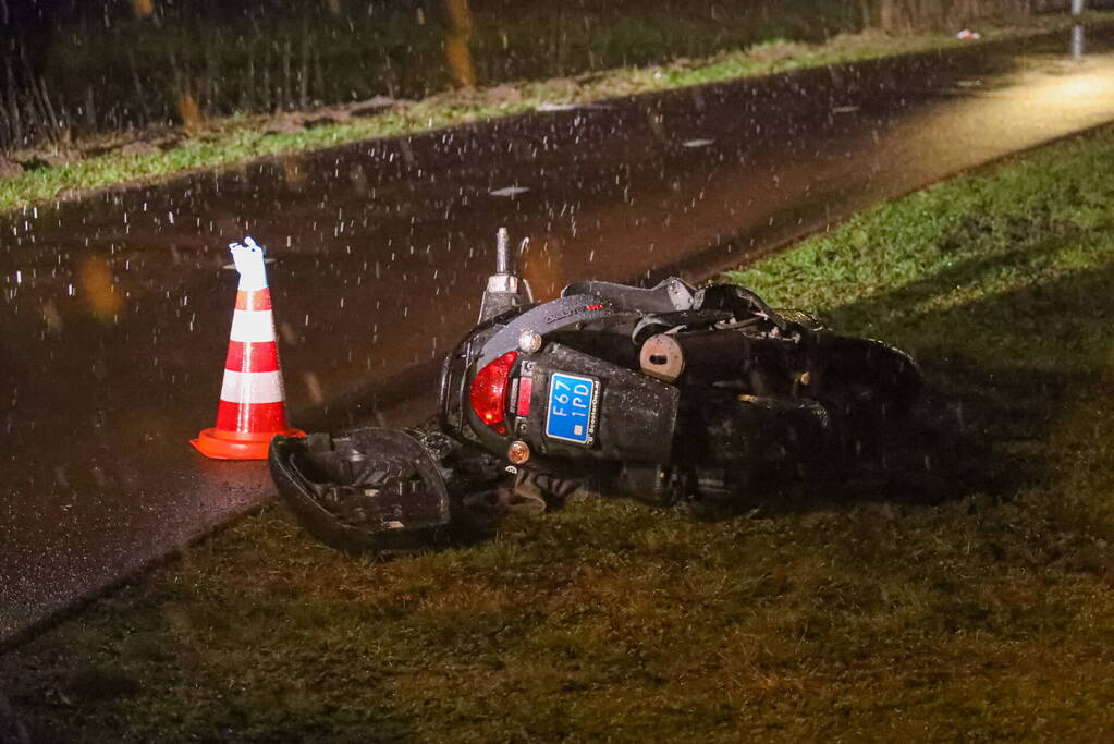 Scooterrijder op de vlucht voor politie