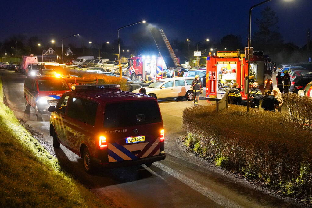 Schuur verwoest door uitslaande brand