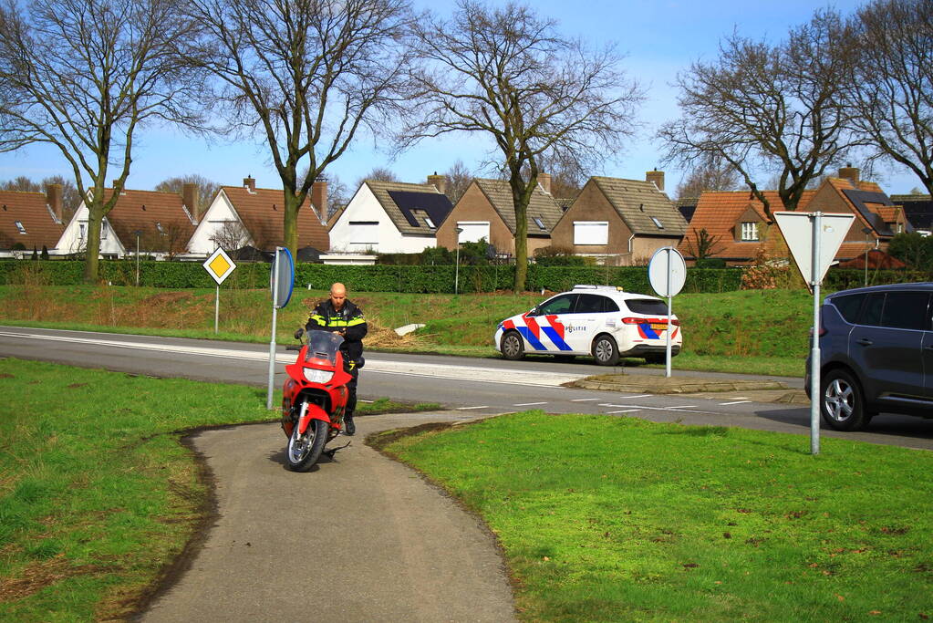 Motorrijder onderuit bij eenzijdig ongeval