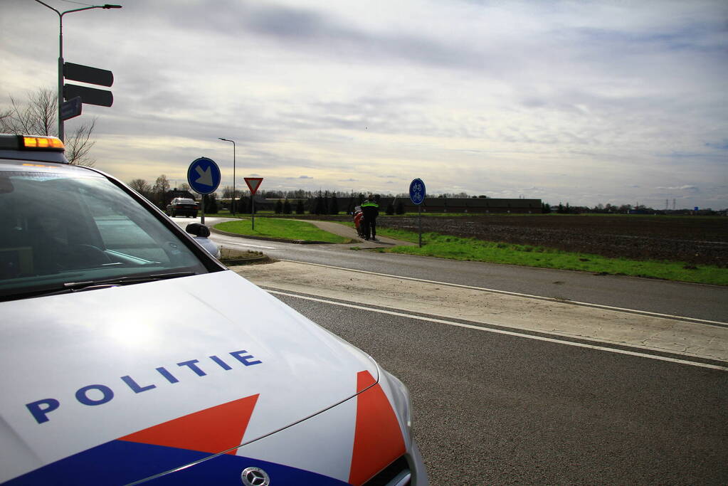 Motorrijder onderuit bij eenzijdig ongeval