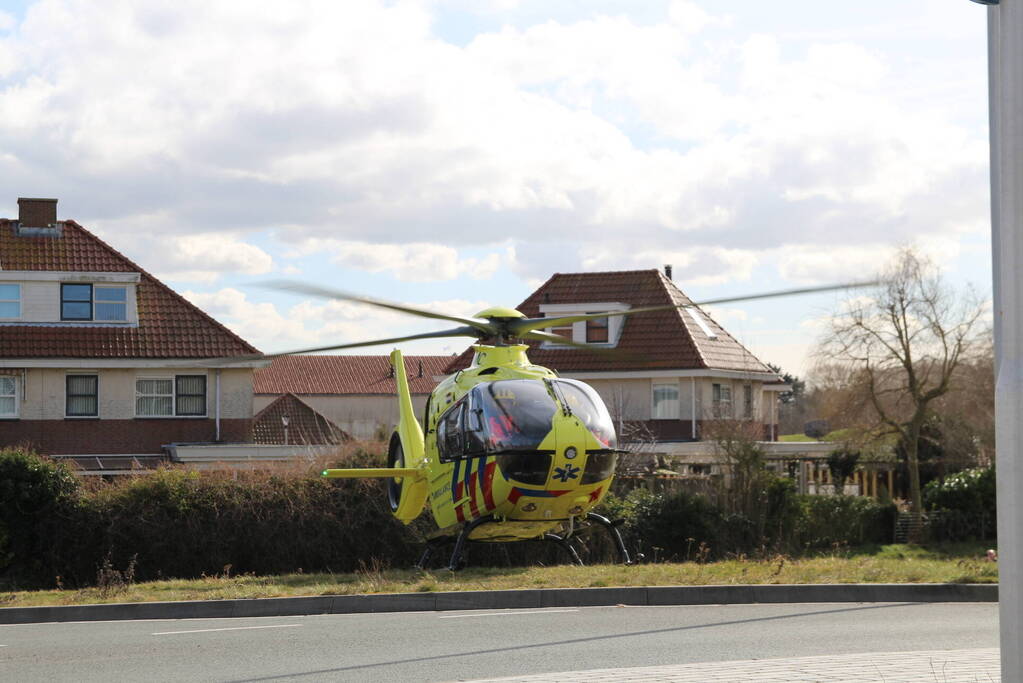 Traumahelikopter ingezet voor incident