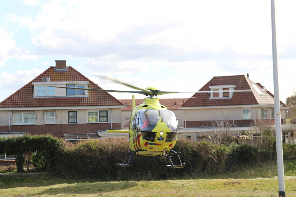 Traumahelikopter ingezet voor incident