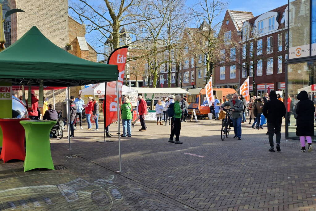 Verkiezingsmarkt in centrum