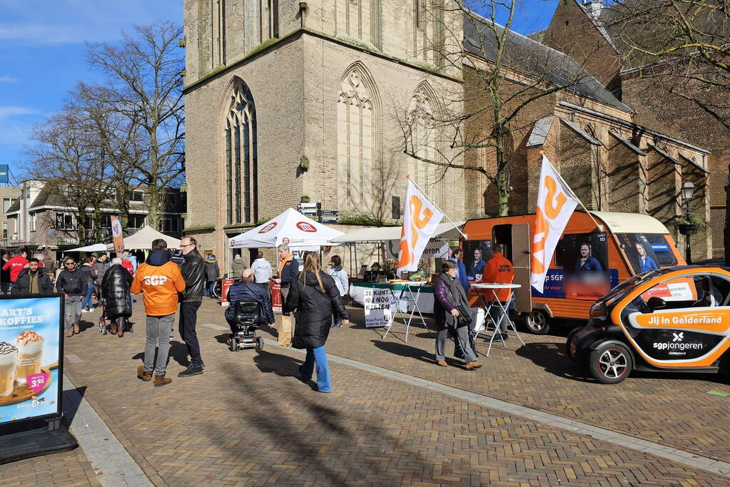 Verkiezingsmarkt in centrum