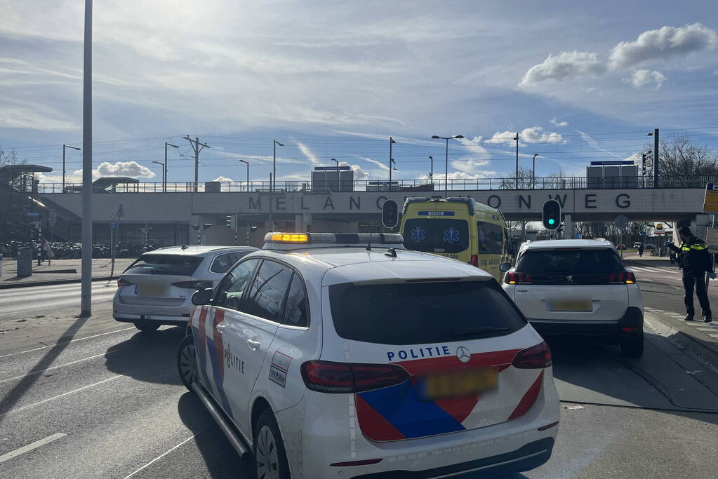 Aanrijding tussen twee personenauto's