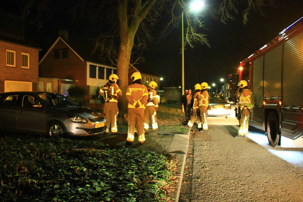 Woningbrand blijkt vuurkorf in tuin van buren