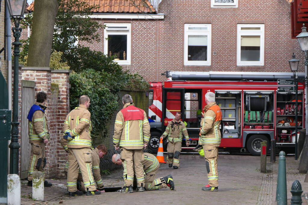 Riool gespoeld vanwege gaslekkage