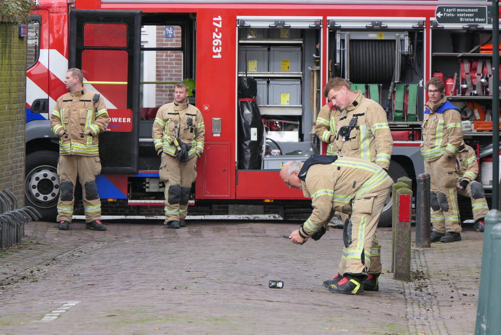 Riool gespoeld vanwege gaslekkage