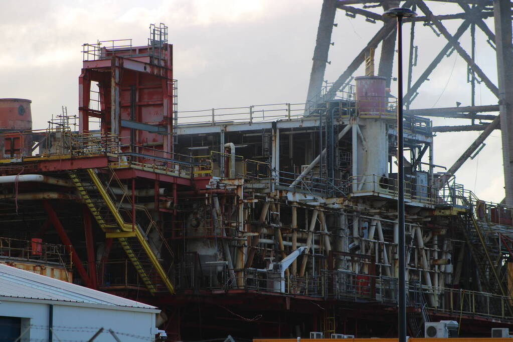 Flinke brand op offshore platform