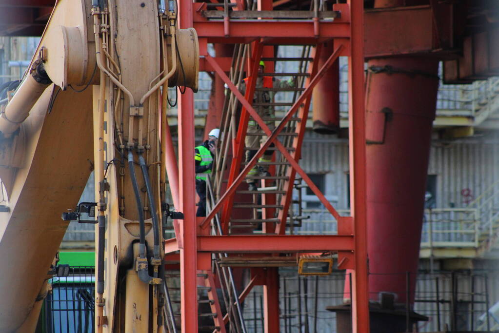 Flinke brand op offshore platform