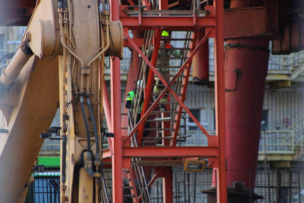 Flinke brand op offshore platform