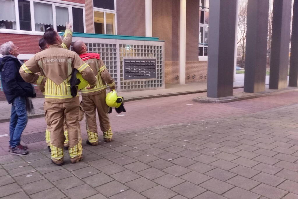 Brand in woning snel geblust