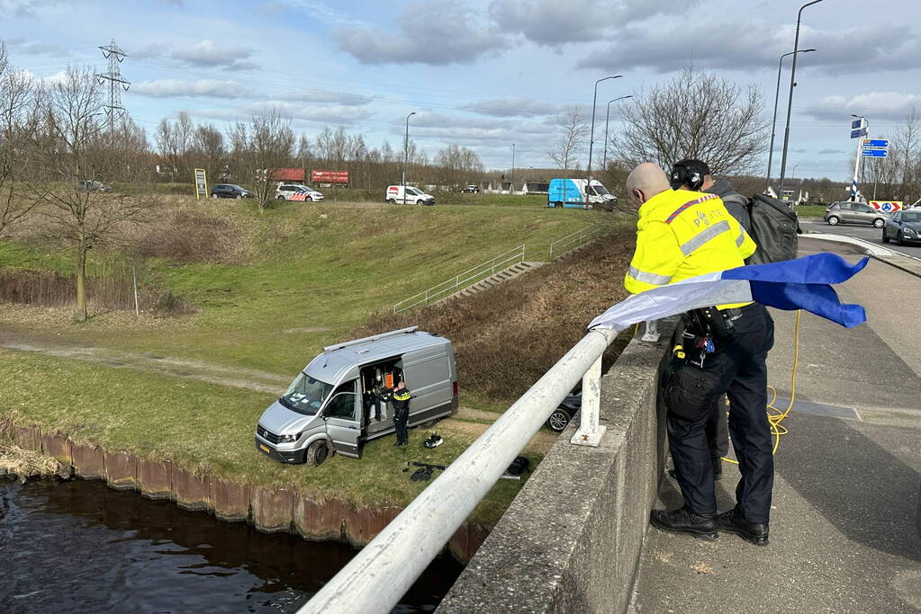 Duikinzet arrestatieteam in kanaal