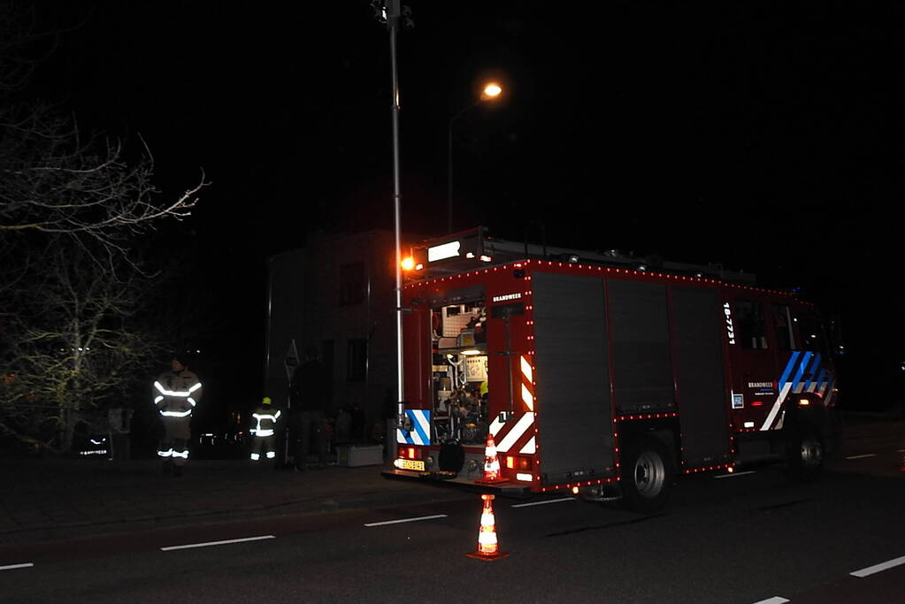 Flinke brand in schoorsteen van woning