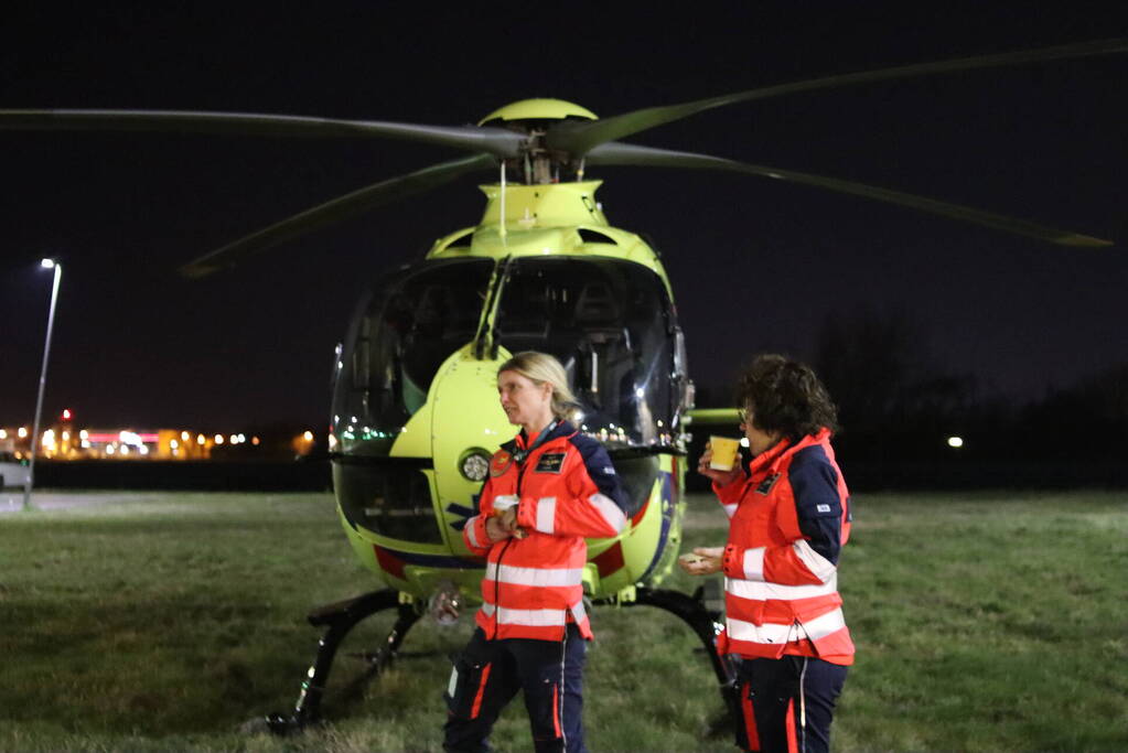 Traumahelikopter ingezet voor incident in woning