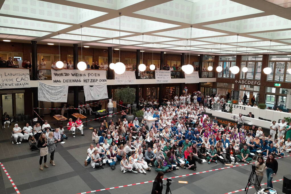 Maasstad ziekenhuis stroomt vol met stakende verpleegkundige