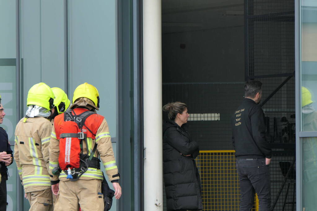 Koffiebranderij geventileerd door brandweer