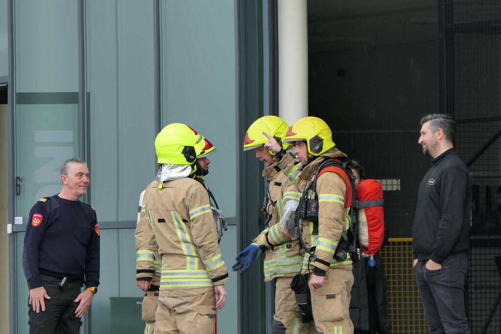 Koffiebranderij geventileerd door brandweer