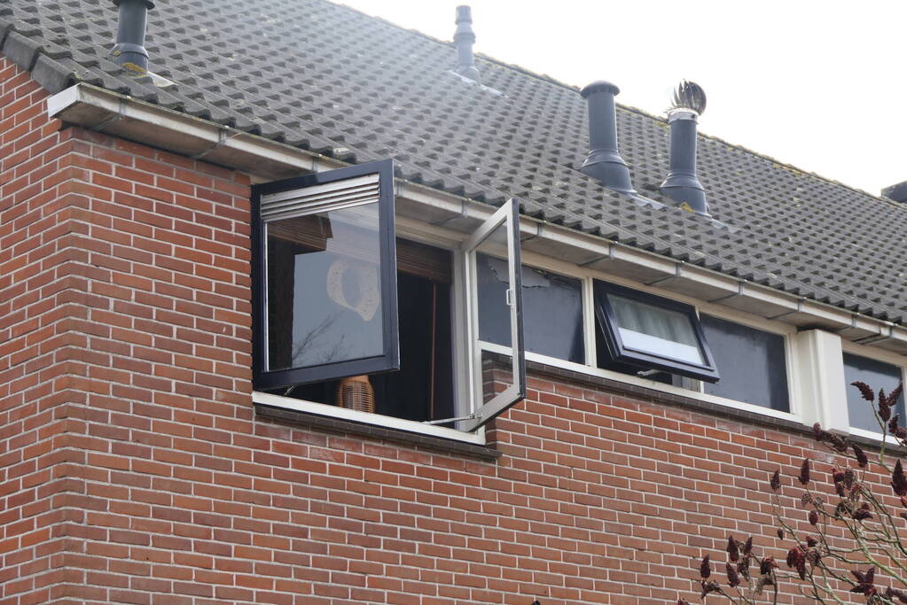 Flinke rookontwikkeling bij brand in woning