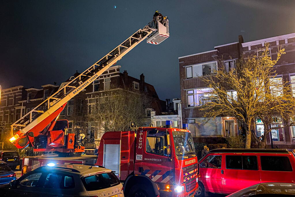Rookontwikkeling door schoorsteenbrand