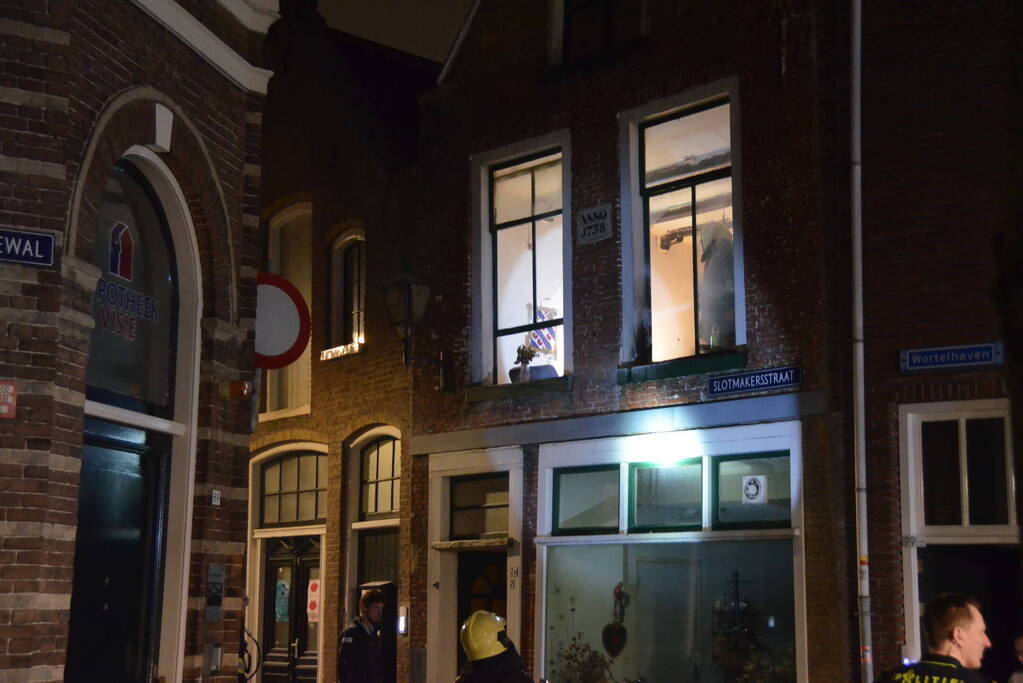 Woning beschadigd door brand