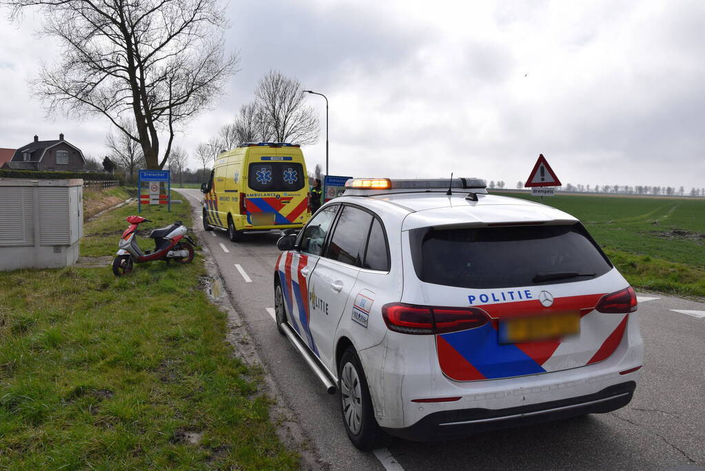 Scooterrijder gewond na val