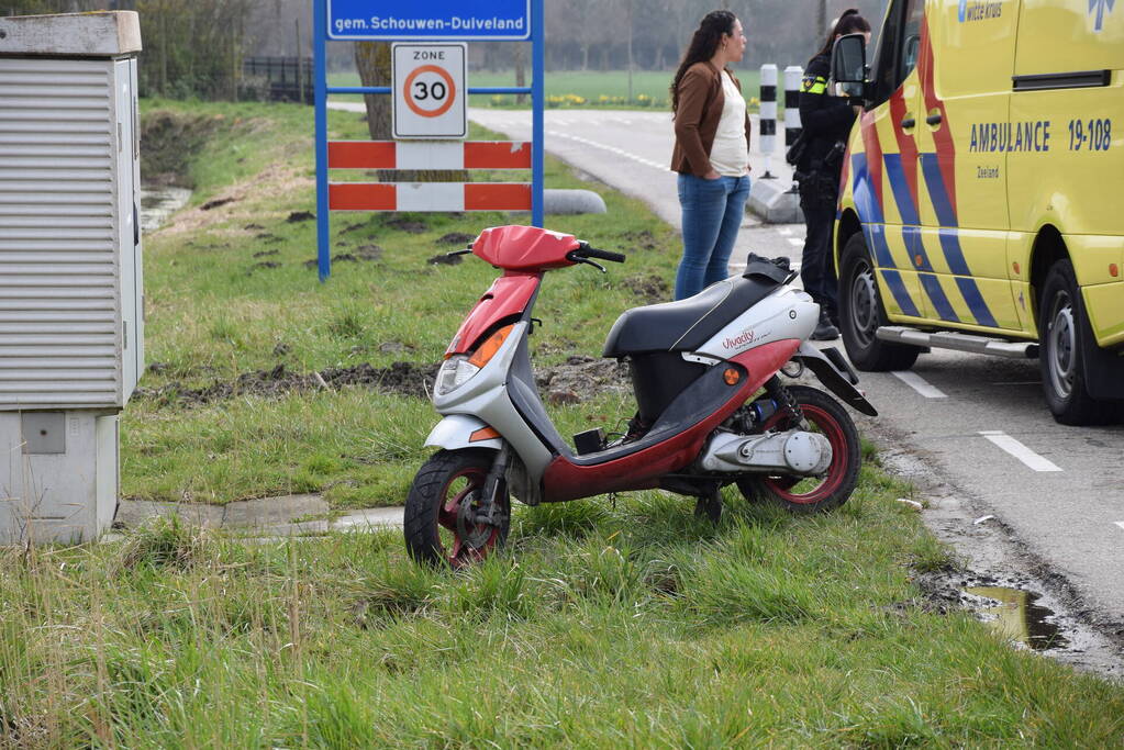 Scooterrijder gewond na val