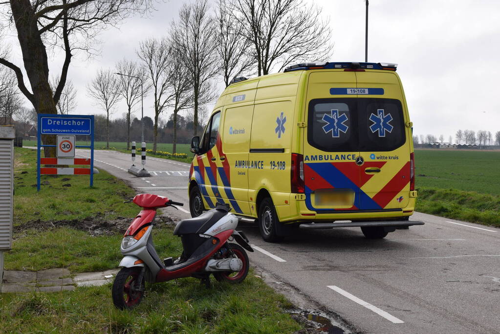 Scooterrijder gewond na val