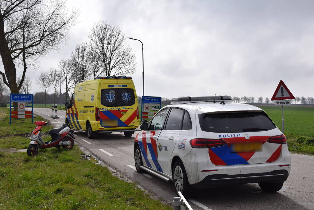 Scooterrijder gewond na val