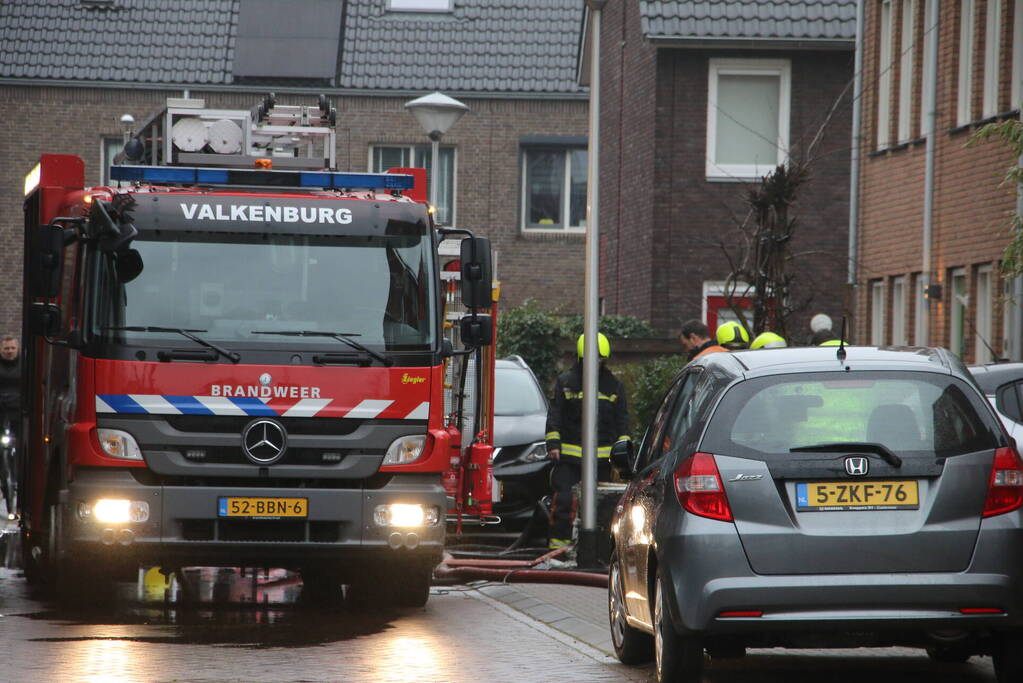Brand op zolderetage van woning